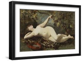 Reclining Nude with Tambourine-Etienne Leroy-Framed Giclee Print