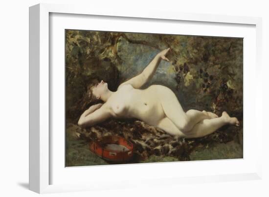 Reclining Nude with Tambourine-Etienne Leroy-Framed Giclee Print