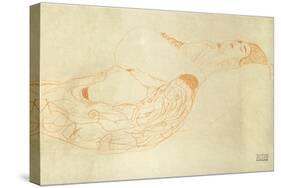 Reclining Nude-Gustav Klimt-Stretched Canvas