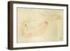 Reclining Nude-Gustav Klimt-Framed Giclee Print