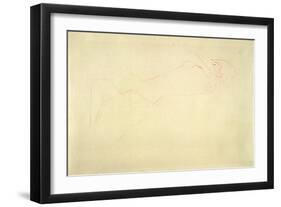 Reclining Nude-Gustav Klimt-Framed Giclee Print