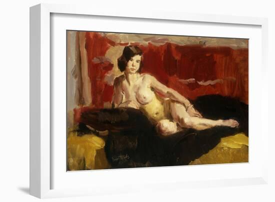 Reclining Nude-Isaac Israels-Framed Giclee Print