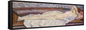 Reclining Nude-Théo van Rysselberghe-Framed Stretched Canvas