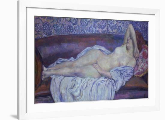 Reclining Nude-Theo van Rysselberghe-Framed Giclee Print