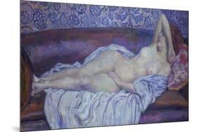 Reclining Nude-Theo van Rysselberghe-Mounted Giclee Print
