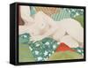 Reclining nude-Jennifer Abbott-Framed Stretched Canvas