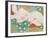 Reclining nude-Jennifer Abbott-Framed Giclee Print