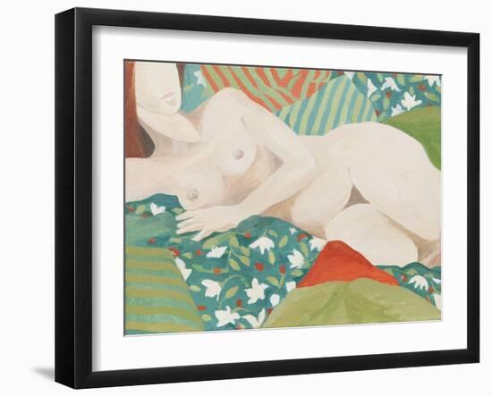 Reclining nude-Jennifer Abbott-Framed Giclee Print