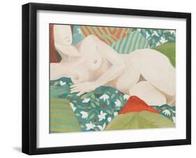 Reclining nude-Jennifer Abbott-Framed Giclee Print