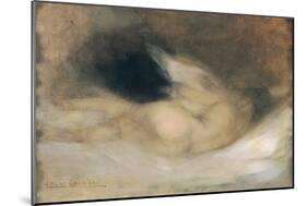 Reclining Nude-Eugene Carriere-Mounted Giclee Print