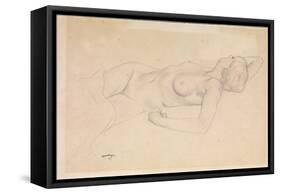Reclining Nude-Félix Vallotton-Framed Stretched Canvas