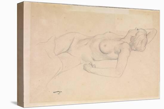 Reclining Nude-Félix Vallotton-Stretched Canvas