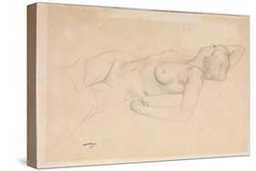 Reclining Nude-Félix Vallotton-Stretched Canvas