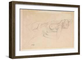 Reclining Nude-Félix Vallotton-Framed Giclee Print