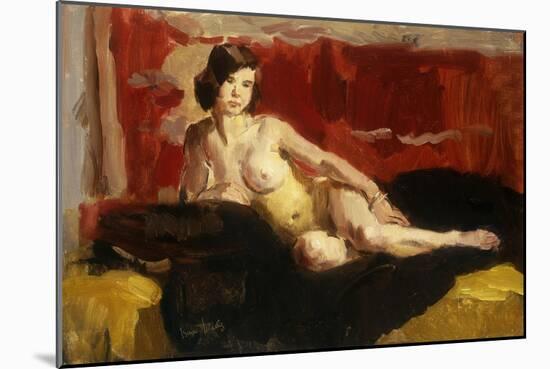 Reclining Nude-Isaac Israels-Mounted Giclee Print