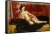 Reclining Nude-Isaac Israels-Framed Stretched Canvas