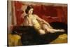 Reclining Nude-Isaac Israels-Stretched Canvas