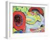 Reclining Nude-Ernst Ludwig Kirchner-Framed Giclee Print