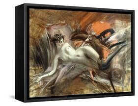 Reclining Nude-Giovanni Boldini-Framed Stretched Canvas