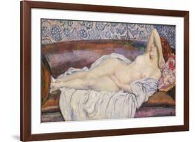 Reclining Nude-Theo van Rysselberghe-Framed Giclee Print