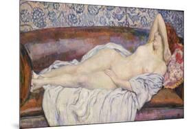 Reclining Nude-Theo van Rysselberghe-Mounted Giclee Print