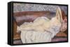 Reclining Nude-Theo van Rysselberghe-Framed Stretched Canvas