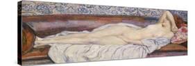 Reclining Nude-Théo van Rysselberghe-Stretched Canvas