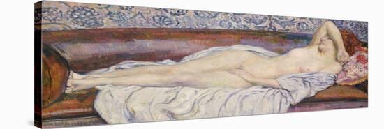Reclining Nude-Théo van Rysselberghe-Stretched Canvas