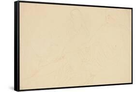 Reclining Nudes; Aufgestutzt Liegende-Gustav Klimt-Framed Stretched Canvas