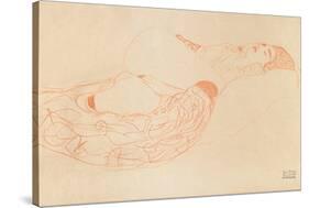 Reclining Semi-Nude (Masturbatin), 1912-1913-Gustav Klimt-Stretched Canvas