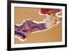 Reclining Semi-Nude with Red Hat-Egon Schiele-Framed Giclee Print