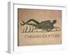 Reclining Skeleton with the Caption "Know Thyself"-null-Framed Giclee Print