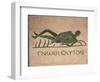 Reclining Skeleton with the Caption "Know Thyself"-null-Framed Giclee Print