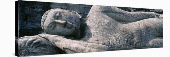 Reclining Stone Buddha Polonnaruwa, Sri Lanka-null-Stretched Canvas