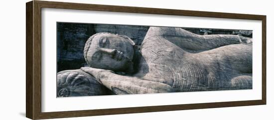 Reclining Stone Buddha Polonnaruwa, Sri Lanka-null-Framed Photographic Print