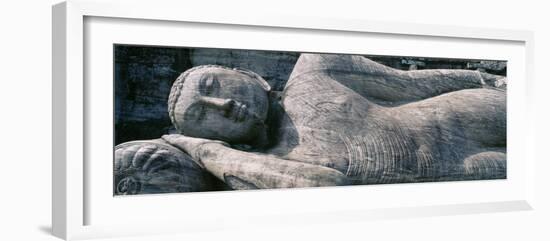 Reclining Stone Buddha Polonnaruwa, Sri Lanka-null-Framed Photographic Print