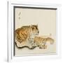 Reclining Tiger-Koson Ohara-Framed Giclee Print