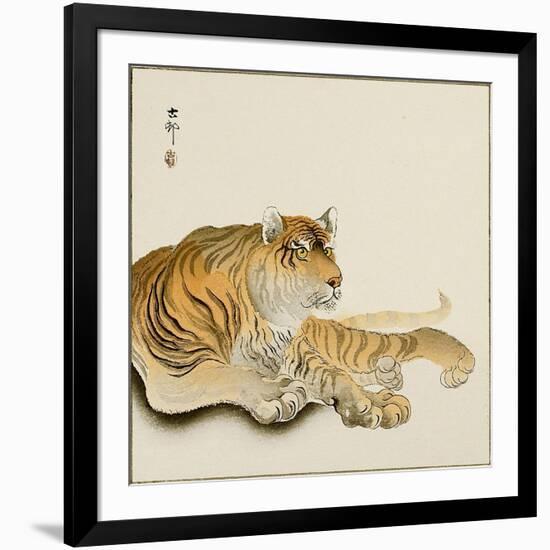 Reclining Tiger-Koson Ohara-Framed Giclee Print