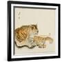 Reclining Tiger-Koson Ohara-Framed Giclee Print