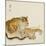 Reclining Tiger-Koson Ohara-Mounted Giclee Print
