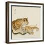 Reclining Tiger-Koson Ohara-Framed Giclee Print