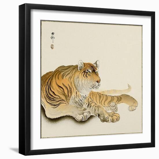 Reclining Tiger-Koson Ohara-Framed Giclee Print