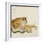 Reclining Tiger-Koson Ohara-Framed Giclee Print