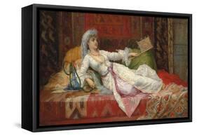 Reclining Turkish Woman; Femme Turque Allongee, 1895-Emile Henri La Porte-Framed Stretched Canvas