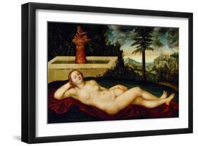 Reclining Water-Nymph-Lucas Cranach the Elder-Framed Giclee Print