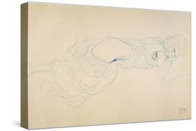 Reclining Woman 2-Gustav Klimt-Stretched Canvas