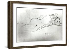 Reclining Woman, c.1914-Gustav Klimt-Framed Giclee Print