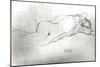 Reclining Woman, c.1914-Gustav Klimt-Mounted Giclee Print