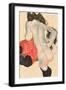 Reclining Woman in Red Trousers and Standing Female Nude, 1912-Egon Schiele-Framed Giclee Print