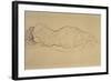 Reclining Woman, Seen from Behind-Gustav Klimt-Framed Giclee Print